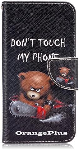J5 2016 Case, Galaxy J5 2016 Wallet Case, OrangePlus ® Samsung Galaxy J5 2016 Case, Folio Flip PU Leather Wallet Stand Case Cover for Samsung Galaxy J5 2016 J510 (Don't Touch My Phone A)