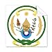 Rwanda Africa National Emblem Cleaning Cloth Phone Screen Glasses Cleaner 5pcs