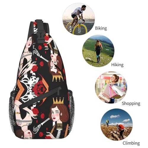 Mochila tipo sling para viaje y camping unisex miniatura 4