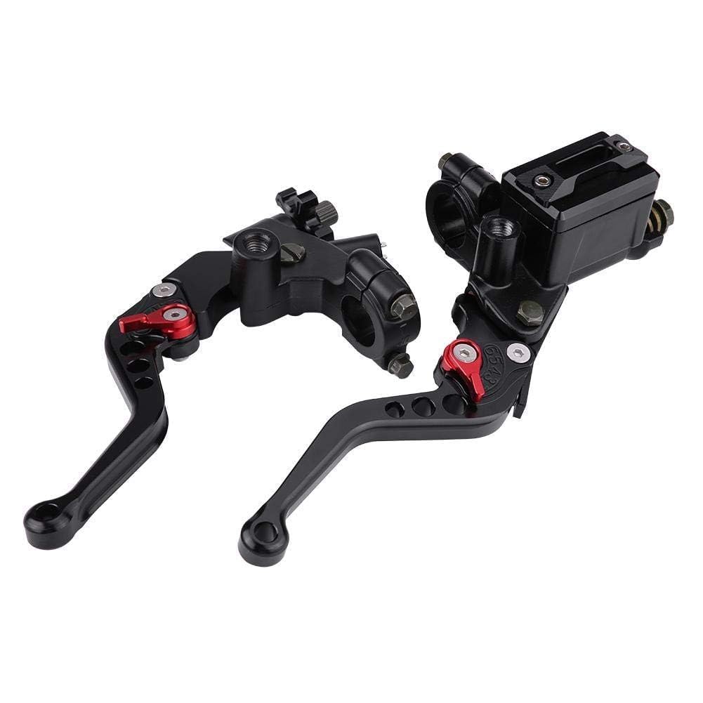 Yctze 1 paire 7/8 "(22mm) universel moto frein embrayage maître-cylindre réservoir levierspourmotorcycle levers,guidon 600 bandit anodisé,motorcycle master cylinder,levier de frein moto,maitre cylindr