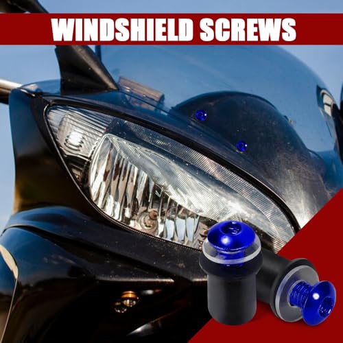 Rgoaanc QPH5101 10Pcs Motorcycle Windshield Bolt Screw Kit, M5X16Mm Aluminum Alloy Motorbike Windscreen Body Mounting Bolts Nuts thumb #6