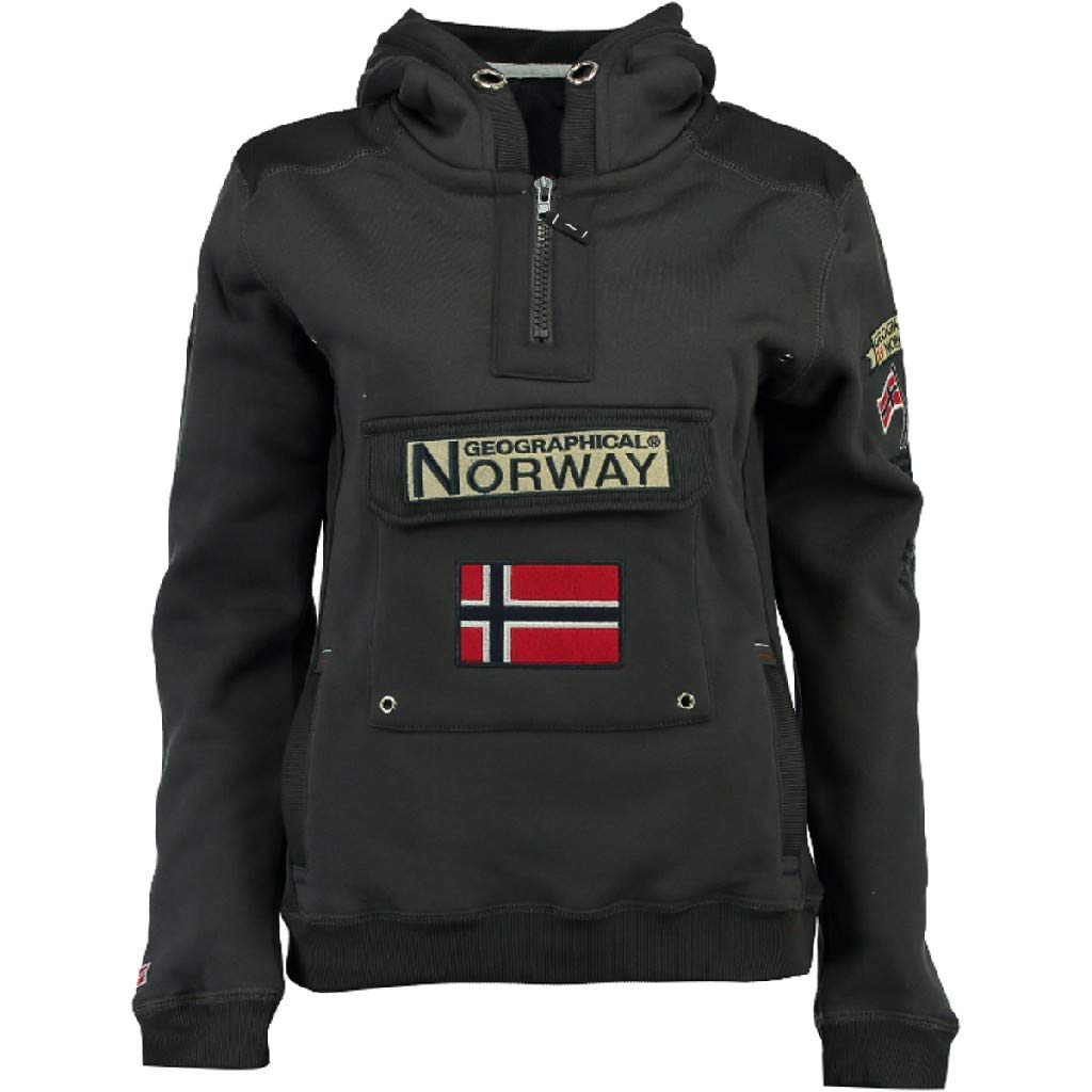 Geographical Norway- Sudadera con Capucha de Hombre de Manga Larga Modelo GYMCLASS