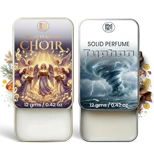 Image of Dr.Mashur Solid Perfume |Typhon&Choir Alcohol Free Wax Perfume Balm, Long Lasting | Pocket Tin 12g, Pack Of 2| Non Greasy Smooth Glide, Travel Friendly Men And Women