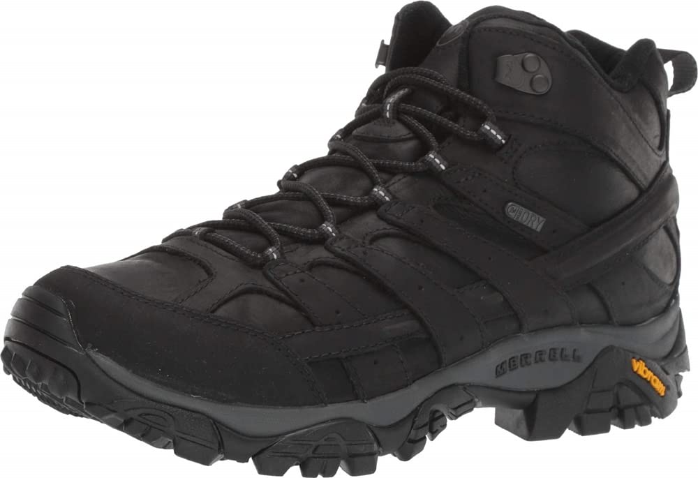 Merrell Men's Moab 2 Prime MID Waterproof Hiking Boot, Black, 13