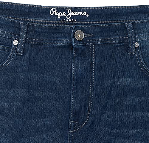 Image of Pepe Mens 5 Pocket Whiskered Effect Jeans