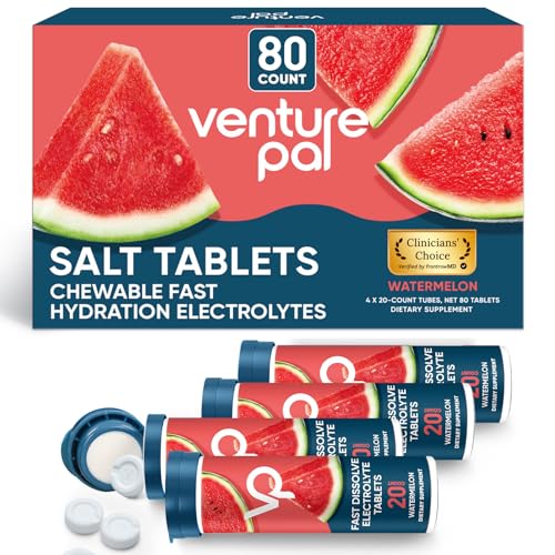 Image of Venture Pal Chewable Electrolyte Tablets, 80 Count, Fast-Dissolve