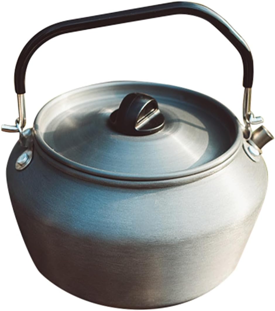 SUPVOX Outdoor Kettle Portable Tea Pot for Camping Fast Boil Insulated Handle Lightweight for Outdoor Activities Hiking Picnics