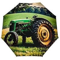 LOKLNEYK Folding Small Sun Umbrella Old Tractor Windproof Travel Umbrella Lightweight Small And Compact Suit for Pocket