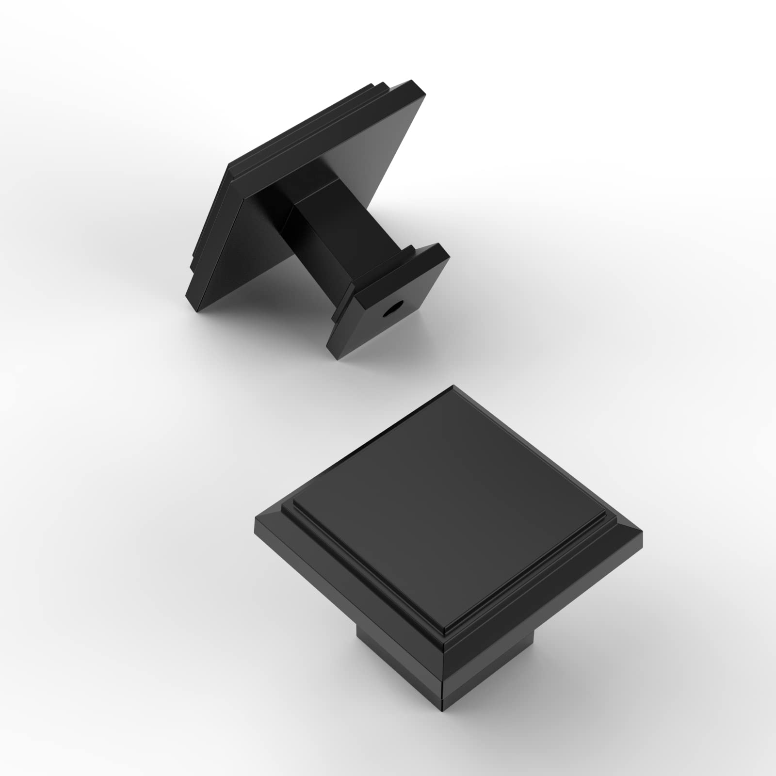 Amerdeco 10 Pack 1.3 Inch(32MM) Kitchen Cabinet Knobs Dresser Knobs Drawer Knobs, Matte Black Knobs for Dresser Drawers, Knobs and Pulls for Bathroom Cabinets ZH0001MBK