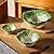 KXZ Green Cabbage Serving Bowl Set of 3 for Kitchen - Extra Large 60oz, 16oz, 5oz Nesting Mixing Bowls, Porcelain Dishes for Salad, Entertaining, Fruit, Vintage, Decorative, Ceramic Pho Soup Tureen