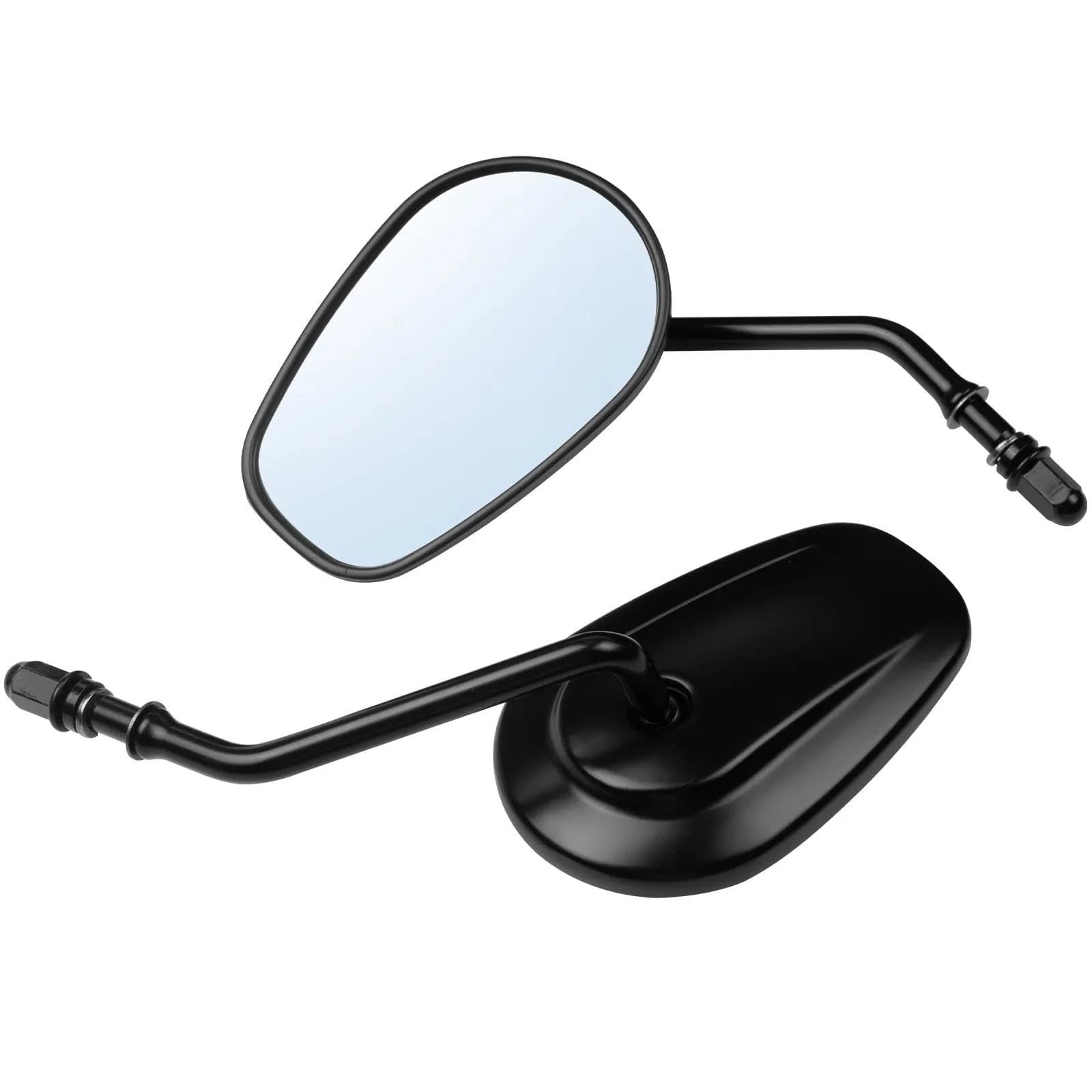 Espejos retrovisores de 8mm negros para motos Harley Davidson Sportster y Touring