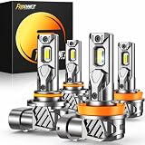 FORENNER H11 9005 Light Bulbs Combo, 140000LM 1000% Ultra...