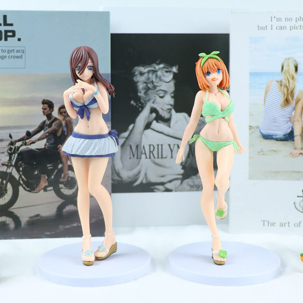 Gooyeh Anime Nakano Miku Figura The Quintessential Quintuplets Figure PVC Modello Nakano Nino Scultura Decorazione per la Casa Ornamenti da Collezione