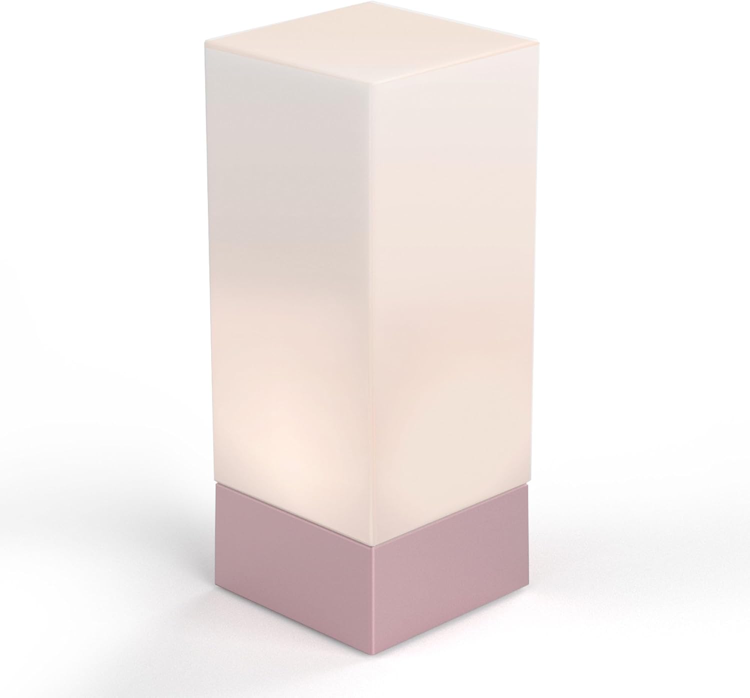 Enlighten Shabbos Lamp, Kosher lamp for Shabbat & Yom Tov, Pink Table Lamps and Nightlight for Bedroom Living Room, LED Dimmable Square Table lamp, (10W Eqv 75W, 730LM, 3500K,)