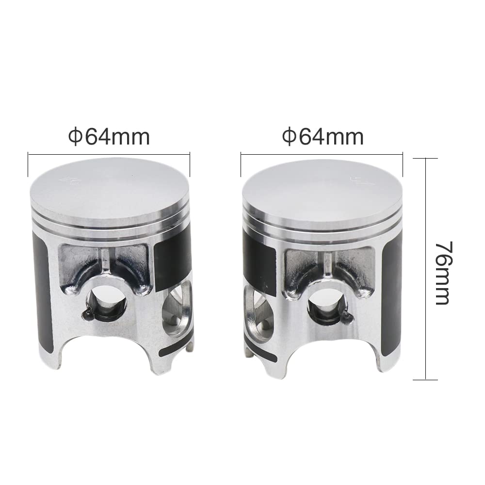Zestaw cylindra do tuningu Zestaw tłoka pasujący do cylindra motocyklowego RD350 ulepszonego do cylindra motocyklowego o średnicy 64 mm STD