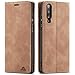 Produktbild AFARER A7 2018 hülle,Galaxy A7 2018 hülle,Handyhülle mit Einfache Art Tasche Lederhülle Flip Case Brieftasche Handy hülle für Samsung Galaxy A7 2018 - Brown