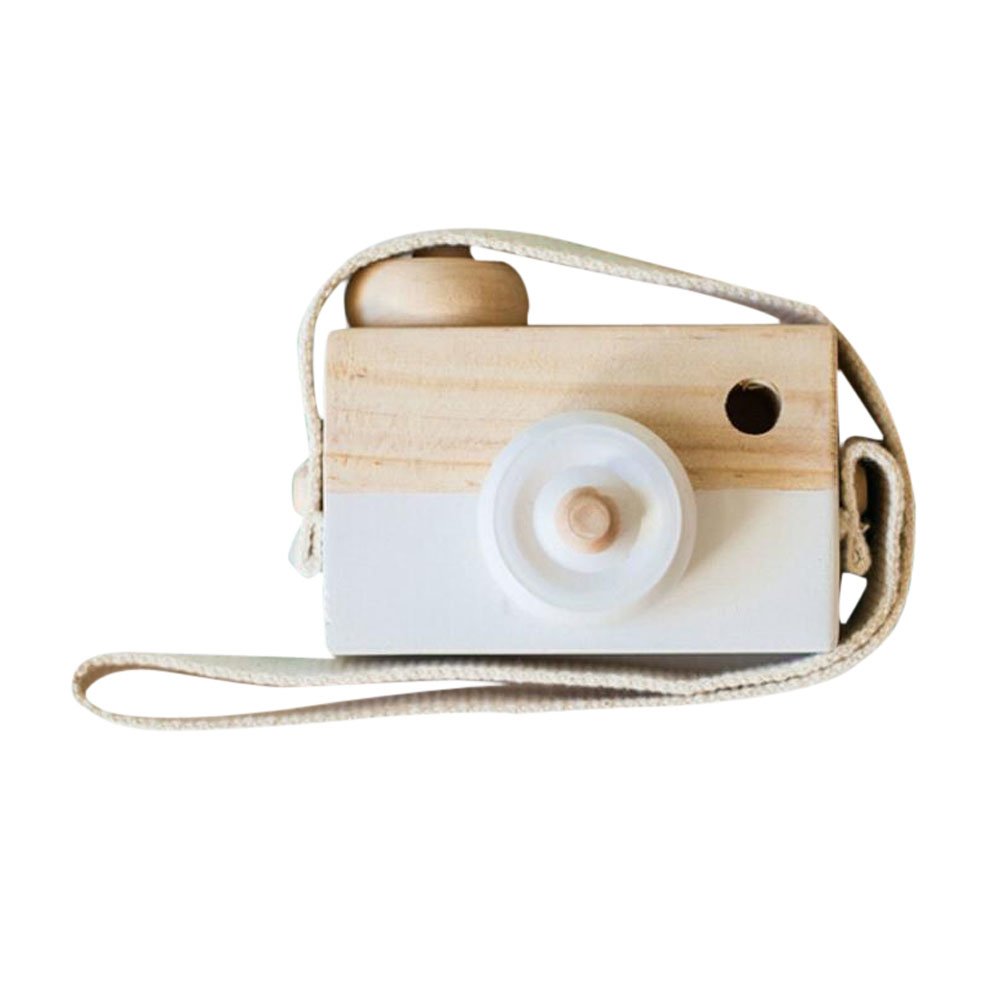 Allywit Baby Kids Cute Wood Camera Toys Children Fashion Clothing Accessory Safe And Natural Toys Birthday Christmas Gift