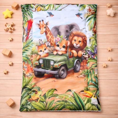 Image of FRIDO New Born Baby Godadi Pack of 4 Combo Set Soft Cotton Baby godi| Godari | Baby Bed | Crib Sheet | Cartoon Mat Godadi | Bedding Set | Multicolor(Set of 4) (Purple)