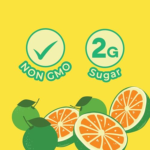 Image of Jans Sparkling Prebiotic Soda Beverage - Calamansi 8.4 Fl Oz (24-Pack) - Low Calorie, NO Added Sugar, Non-GMO Sparkling Fruit Beverage, Gut Health Support