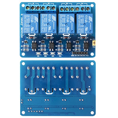 XCSOURCE® 5V 4 Canales Módulo Module Shield Relay Optoacoplador para PIC AVR DSP del BRAZO Arduino TE180