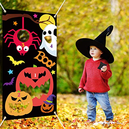 Pumpkin Bean Bags Toss Game -- B bangcool Halloween Carnival Parties Games Outdoor Fun Acivities for Kids and Adults - Thumbnail 2