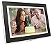 PhotoSpring 10in WiFi Digital Picture Frame Send Photos by Email, App, or Web Touchscreen Videos up to 5 mins - Black