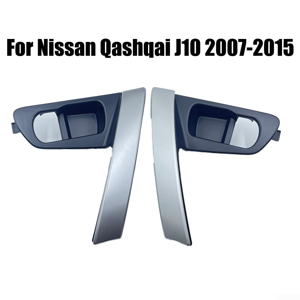 Maniglie di ricambio per portiera interna Nissan per Qashqai J10 2007-2015, coppia di maniglie per porta interna sinistra e destra, compatibile con 80944-JE50A 80945-JE50A per uso interno porta