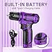 Cordless Drill：DEKOPRO 12V Power Drill Set 800RPM Electric Drills Small Drills with 3/8-inch Keyless Chuck and Portable Tool Set Gift Box (Purple)