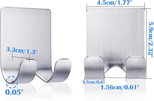 Miniatura 2 de Soporte para maquinilla de afeitar de ducha, soporte autoadhesivo de acero inoxidable, gancho de almacenamiento para maquinilla de afeitar,
