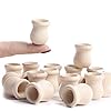 Factory Direct Craft Pack of 105 Unfinished Wood Candle Cups - Made in The USA Blank Wooden Bean Pot Candle Holders DIY Wood Turnings (Size 5/8" H x 5/8") #2