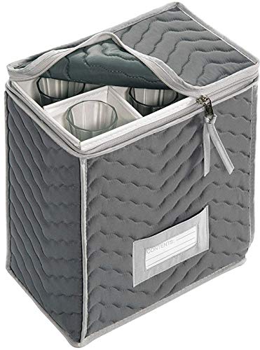 Richards Homewares Microfiber Deluxe Champagne Flute Storage Chest