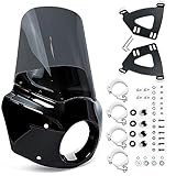Motorcycle Windshield & Fairing Complete Kit, Road Warrior Windshield, Compatible...