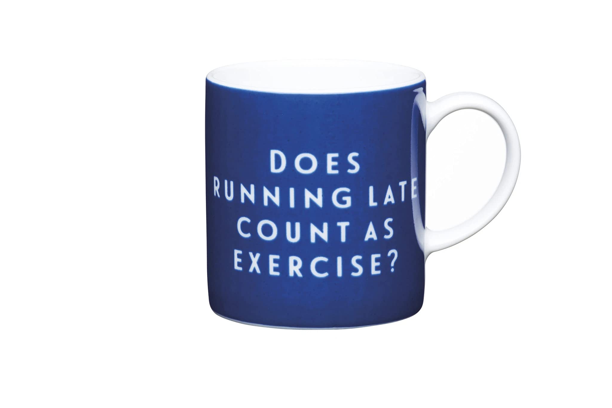 Kitchen Craft - Porcelain Espresso Mug - Running Late - 80ml