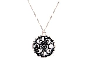 Intriguing Crescent Moon Phase Necklace: Adorn the Lunar Symphony