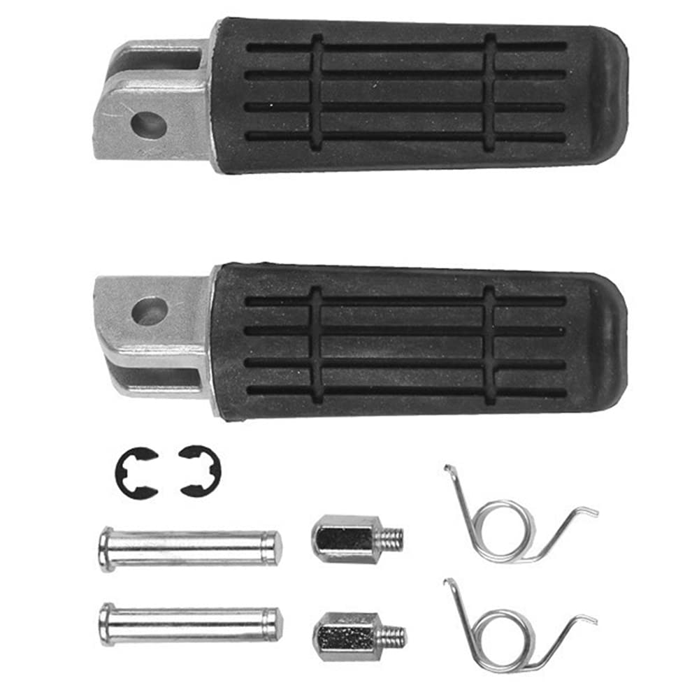 Poggiapiedi anteriori per moto, compatibile con Yamaha TDM 900, XJ 900 S, YZF 1000 R1, BT 1100, FJR 1300, XV 1700, compatibile con Fazer 700, FZ1, FZ6, FZ6R, FJR1300