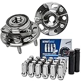 Detroit Axle - 2 Front or Rear Wheel Bearing Hubs w/Lug Nuts Kit for Chevy Malibu 13-15 Impala 2014-2017, Buick Lacrosse Regal 11-16, for Cadillac CTS XTS 13-16, GMC Terrain 10-17, 5 Lugs