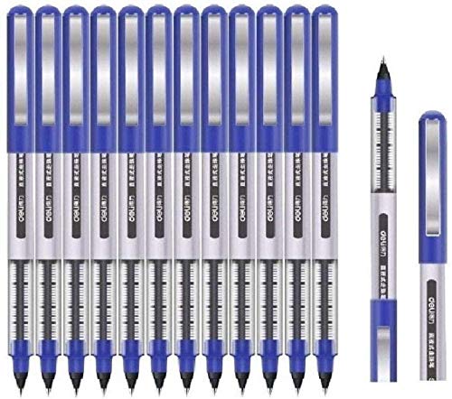 Bolígrafos Rollerball,Bolígrafos 12 PCS 0.5mm de Punta Extra Fna Cover