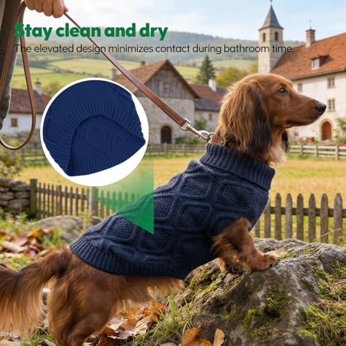 KONVINIT Hundepullover Kleine Hunde Kuschelweicher Hundesweater Strickpullover für Hunde, Hautfreundlich, XS bis 2XL,für Chihuahua bis Labrador,auch für Dackel