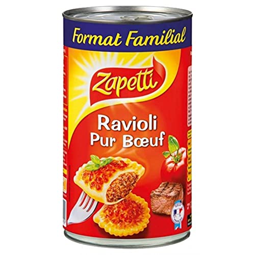 Ravioli Pur Boeuf Zapetti le plat cuisiné idéal pour vos repas rapides en famille