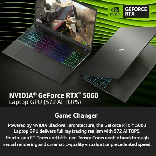 Image of Acer Nitro V Gaming Laptop - Intel Core 9 270H, NVIDIA RTX 5060, 16 inch 180Hz | WUXGA IPS (1920x1200) | 16GB DDR5 | 1TB Gen 4 SSD | Killer Wi-Fi 6 | 4-Zone RGB Backlit Keyboard | ANV16-I31-97P6