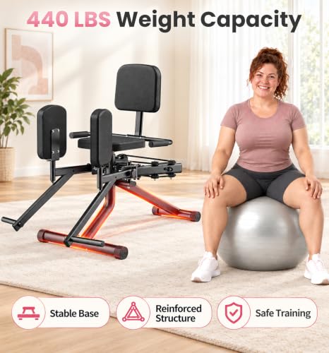 2-in-1 Hip Abductor Adductor Machine, Adjustable Resistance Glute Trainer by TYRSEN - Used condition - Image 5