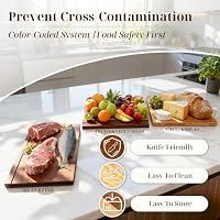Book Cutting Board Set with Wooden Stand for Home Cooks — image 5