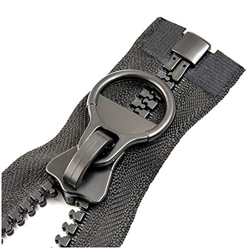 # 8 60-300cm Resina cremallera de extremo abierto cremallera larga Negro, 250cm Cover