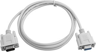 Aexit PC Computer Computer DB9 9 Pin Male to Female Connector Extension Cable 4.9Ft SATA Cables Long White