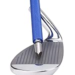 Bulex Golf Club Groove Sharpener, Re-Grooving Tool and Cleaner for Wedges & Irons - Generate Optimal Backspin - Suitable for U & V-Grooves, Blue