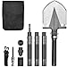 Yeacool Tactical Survival Folding Shovel, Portable Camping Foldable Military Army Spade Multitool for Metal Detecting Entrenching Off Roading and Emergency