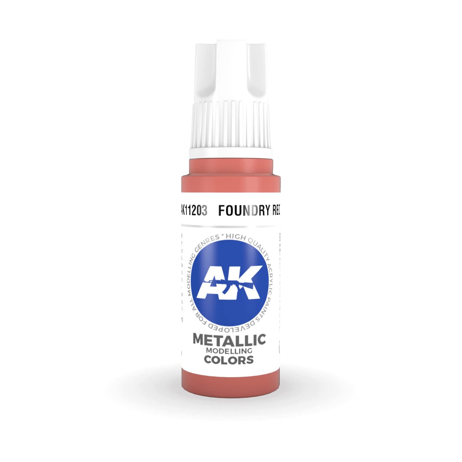 Ak Interactive Red 3Rd Gen Acrylic Foundry Metallic 17Ml