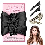 Satin Heatless Hair Curler Set, Heatless Hair Curler Heatless Curling Rod Headband for Sleeping, Ove