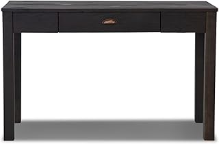 Grain Wood Furniture Montauk Desk/Dressing Table, Farmhouse Black