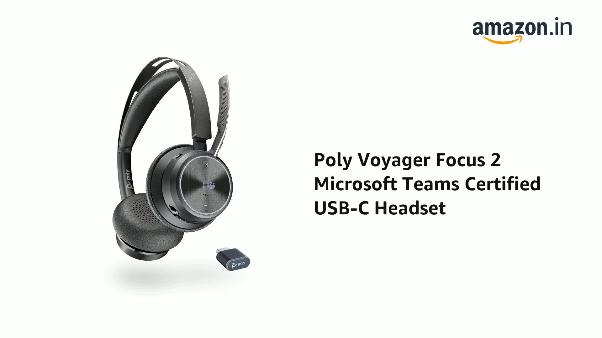 Amazon.in: Buy Poly (Plantronics) Voyager Focus 2 Wireless Headset